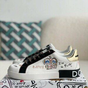 Dolce & Gabbana Portodino Sneakers Nappa Calfskin with Patch